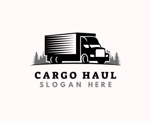 Logistic Truck Transport logo design