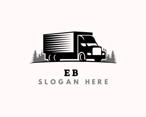 Trading - Logistic Truck Transport logo design