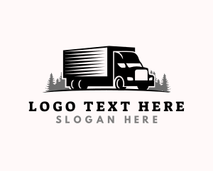 Transport - Logistic Truck Transport logo design
