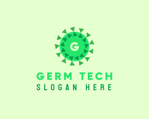 Germ - Microorganism Germ Virus logo design