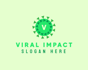Microorganism Germ Virus logo design