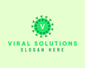 Virology - Microorganism Germ Virus logo design
