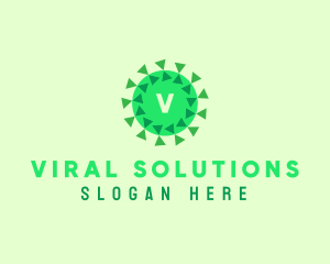 Microorganism Germ Virus logo design