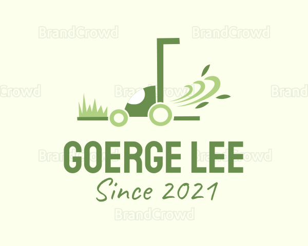 Lawn Mower Service Logo