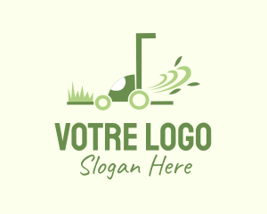 Lawn Mower Service Logo