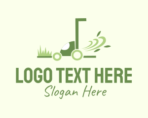 Lawn Mower Service Logo