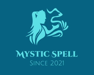 Spell - Blue Mystical Lady logo design