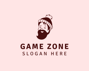 Hipster Beard Beanie logo design