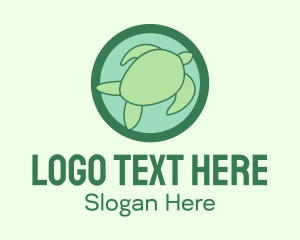 Diving - Turtle Conservation Badge logo design