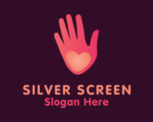 Pink Heart Hand Healing Logo