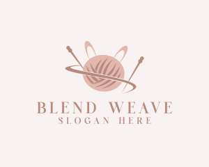 Interweave - Rabbit Yarn Ball logo design