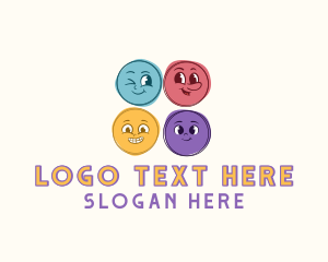 Mascot - Daycare Nursery Emotions logo design