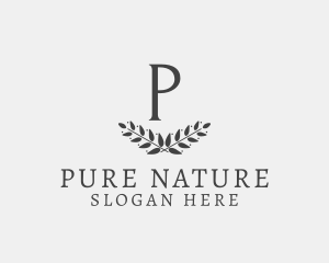 Natural Herbal Organic Leaf  logo design