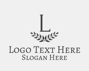 Letter - Classic Leaves Letter logo design