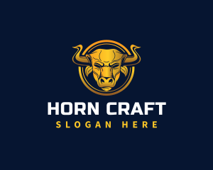 Horn - Wild Buffalo Horn logo design