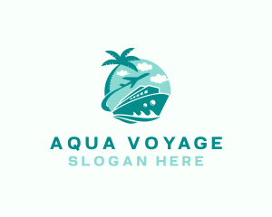 Airplane Cruise Travel Agency logo design