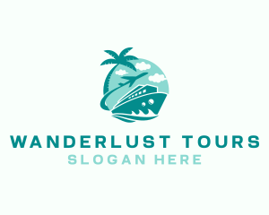 Airplane Cruise Travel Agency logo design