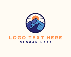 Mountain Climbing - Mountain Peak Outdoor logo design