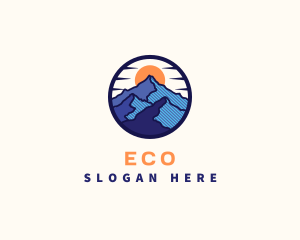 Mountain Climbing - Mountain Peak Outdoor logo design