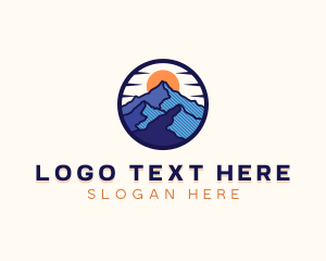 Eco - Mountain Peak Outdoor logo design