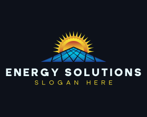 Solar Power Energy logo design