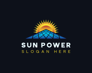 Solar Power Energy logo design