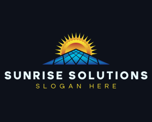 Solar Power Energy logo design