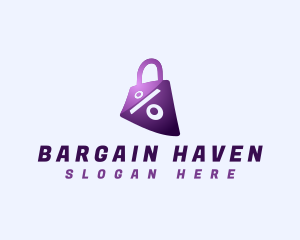 Sale - Shopping Sale Bag logo design