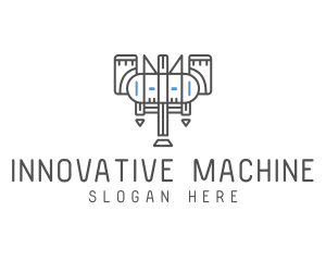 Industrial Machine Mechanic logo design