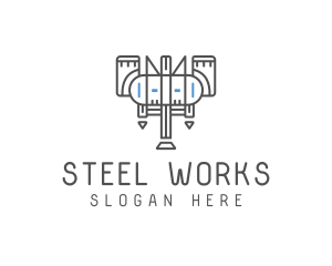 Industrial Machine Mechanic logo design