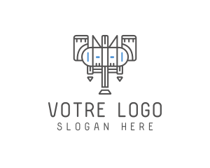 Machinery - Industrial Machine Mechanic logo design