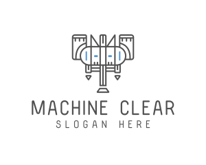 Industrial Machine Mechanic logo design