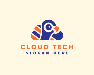 Cloud - Bird Head Cloud logo design