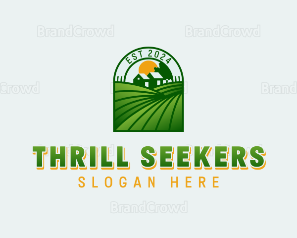 Residential Farm Fields Logo