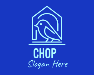 Bird - Blue Bird House logo design