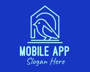 Bird - Blue Bird House logo design