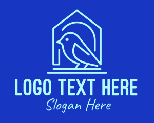 Home Builder - Blue Bird House logo design