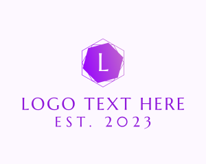 Purple - Modern Hexagon Studio logo design