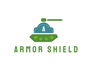 Bulletproof - Cloud Tank Weapon logo design
