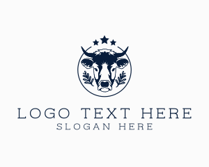 Wagyu - Organic Cow Farm logo design