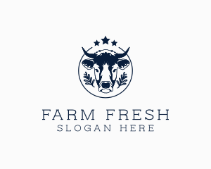 Organic Cow Farm logo design