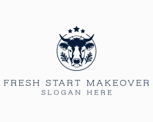 Organic Cow Farm logo design