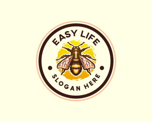 Bumblebee Apiary Bug logo design