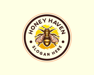 Bumblebee Apiary Bug logo design