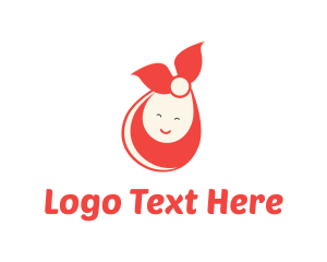 Adorable - Happy Baby Wrap logo design