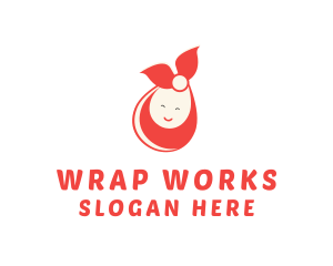 Wrap - Happy Baby Wrap logo design