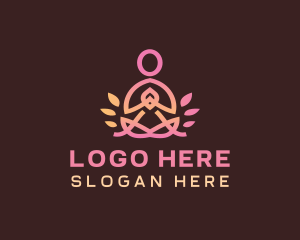 Zen - Yoga Massage Person logo design