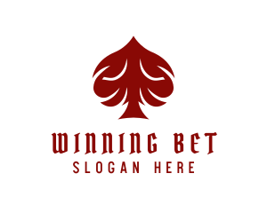 Bet - Casino Poker Spade logo design