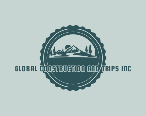 Mountaineer - Mountain Nature Badge logo design