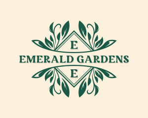 Leaf Floral Garden logo design